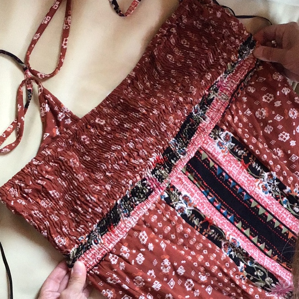 HALTER ROMPER MAXI DRESS - Picture 12 of 14